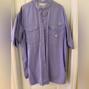 Columbia Purple Casual Button Down Shirt